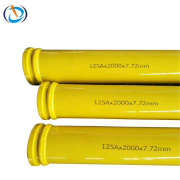 Straight Pipeline Sale Wear Resistant Truck Mixer Spare Part Dn125 3000mm concrete pump pipe